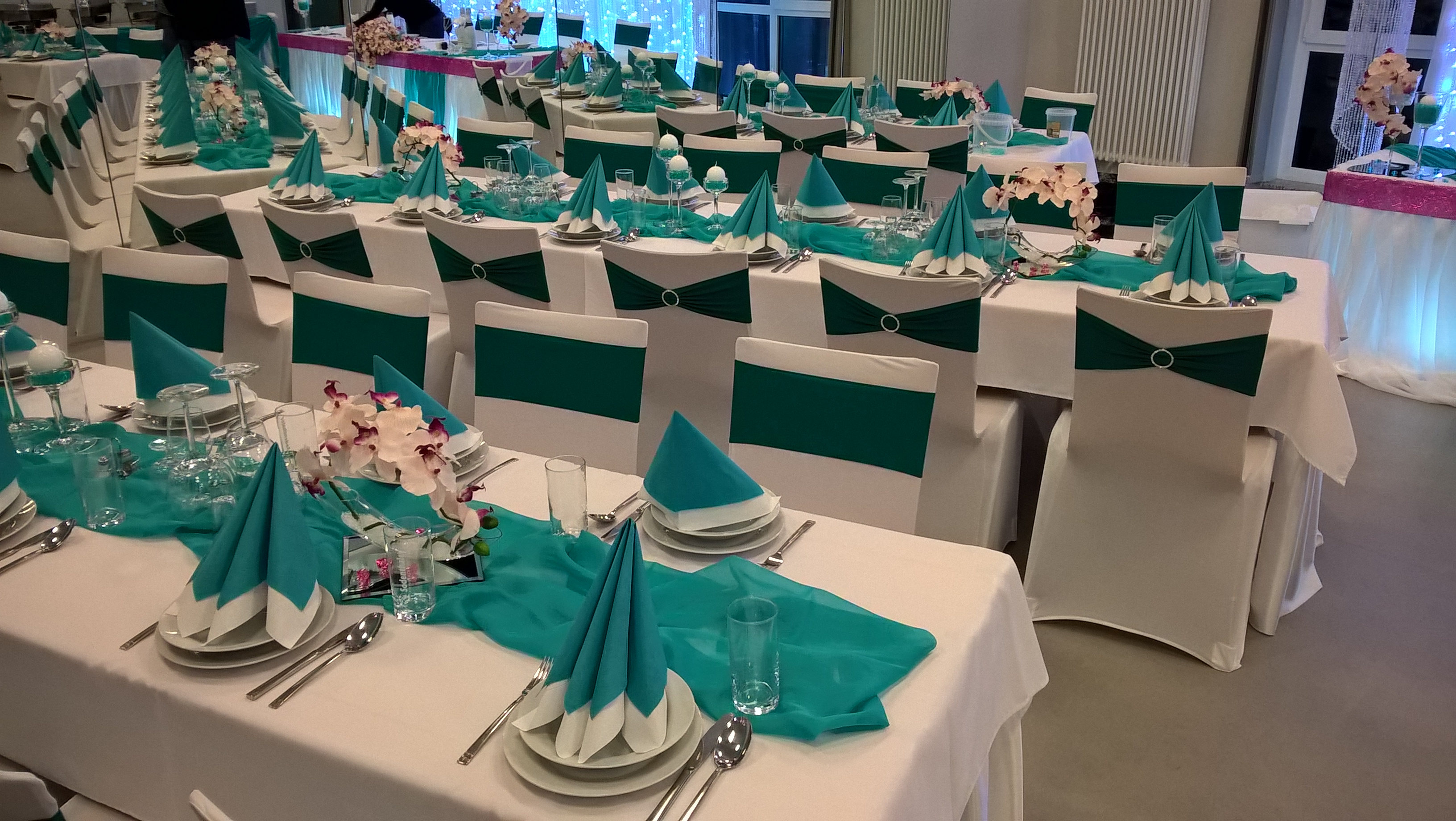 Hochzeitsdekoration Festtafel